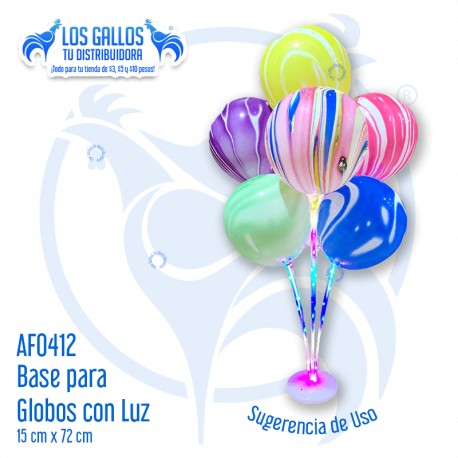 BASE PARA GLOBOS CON LUZ