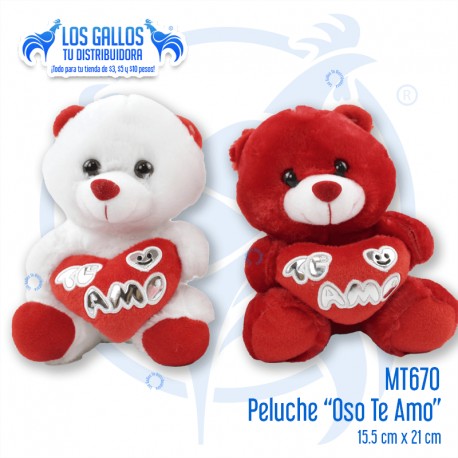 PELUCHE "OSO TE AMO"