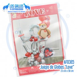 JUEGO DE GLOBOS "LOVE"