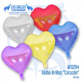 GLOBO BRILLOS CORAZÓN