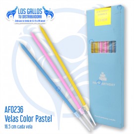 VELAS COLOR PASTEL