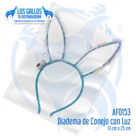 DIADEMA DE CONEJO CON LUZ