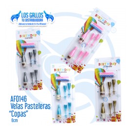 VELAS PASTELERAS "COPAS"