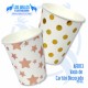 VASO DE CARTÓN DECORADO