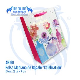 BOLSA MEDIANA DE REGALO "CELEBRATION"