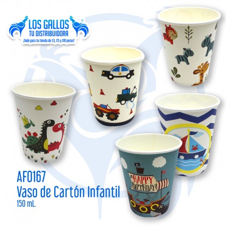 VASO DE CARTÓN INFANTIL