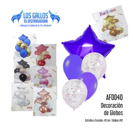 ARREGLO DE GLOBOS METALIZADOS