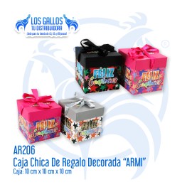 CAJA CHICA DE REGALO DECORADA "ARMI"