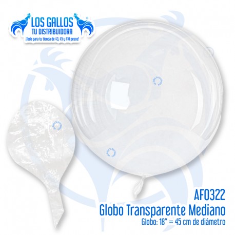 GLOBO TRANSPARENTE MEDIANO