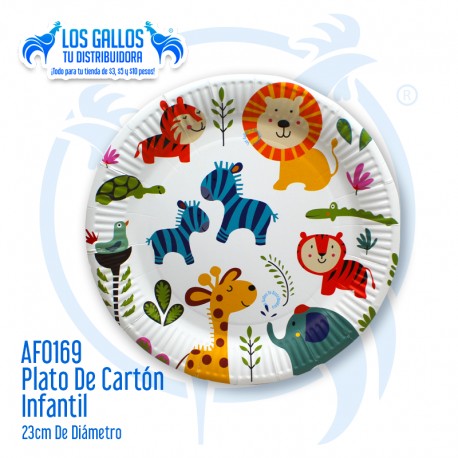 PLATO DE CARTÓN INFANTIL