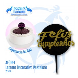 LETRERO DECORATIVO PASTELERO