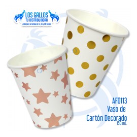 VASOS DESECHABLES METALIZADOS