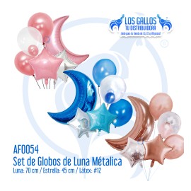 GLOBOS METALIZADOS DE  LUNA