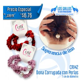 DONA CORRUGADA CON PERLAS